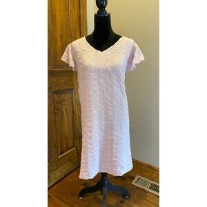 Dress Soft Pink Plus Size 2XL Flutter Sleeve Cottagecore Boho Summer Casual